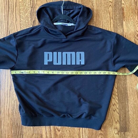 𝅺PUMA | Men’s Black Puma Hoodie - Size Small - Picture 4 of 7
